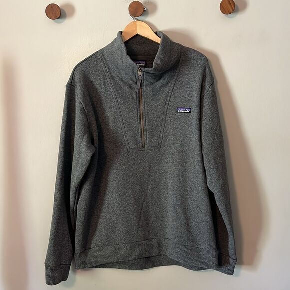 New! Patagonia Men's Woolie Fleece Pullover in Forge Gray Size Large NWT - Picture 3 of 14